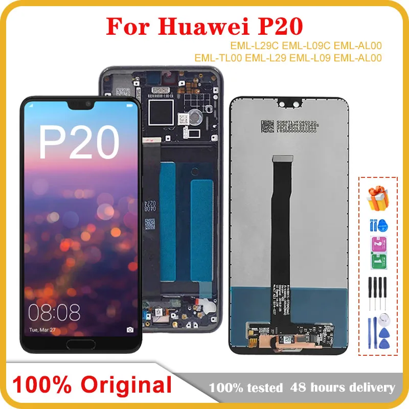 

Для Huawei P20 мобильный телефон ЖК-экран в сборе Замена сенсорной ЖК-панели