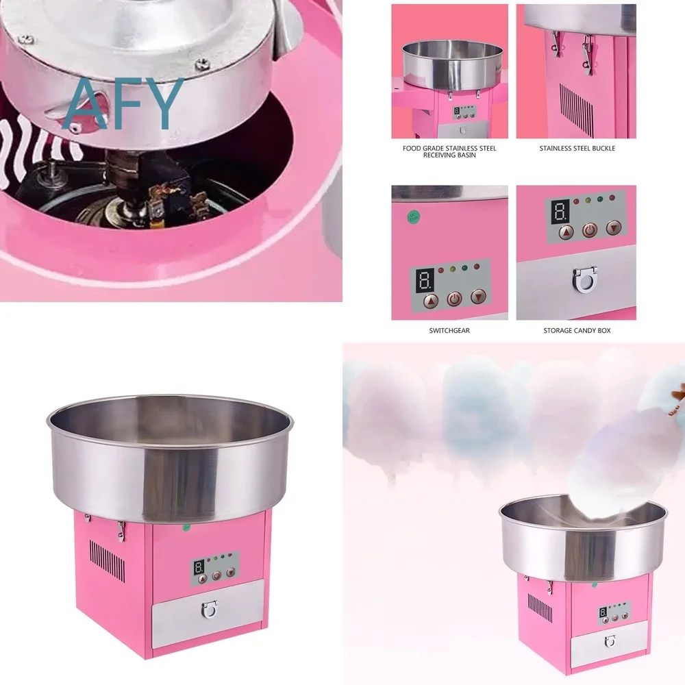 Fully Automatic Candy Machine for Kids DIY Cotton Candy Maker for Home Party Fun Sweet Treat Dispenser Marshmallow Spinner