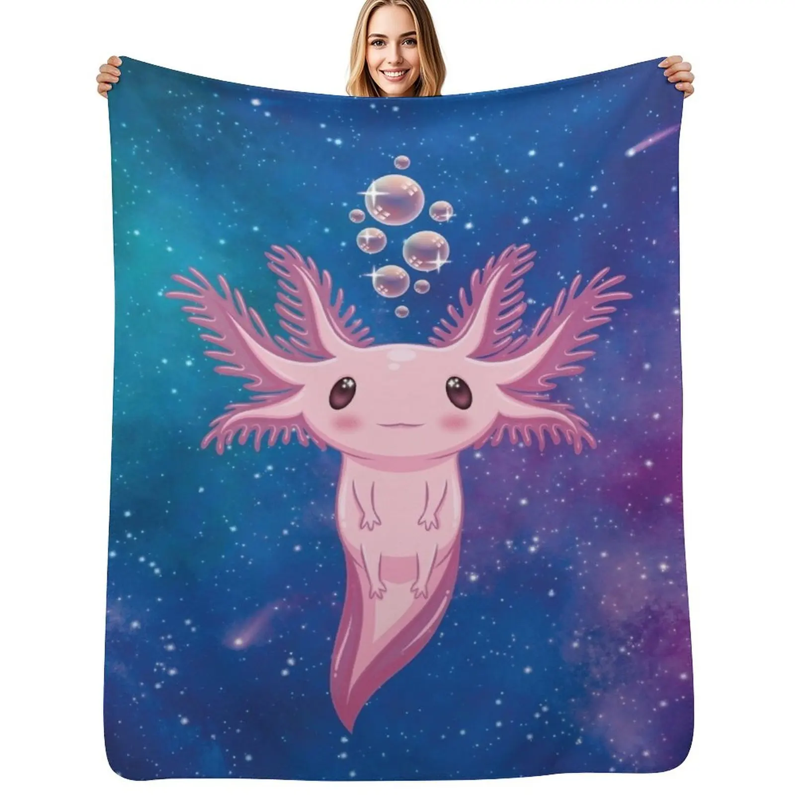 

Astrolotl Throw Blanket Sleeping Bag For Decorative Sofa Sofa Throw Baby Blankets