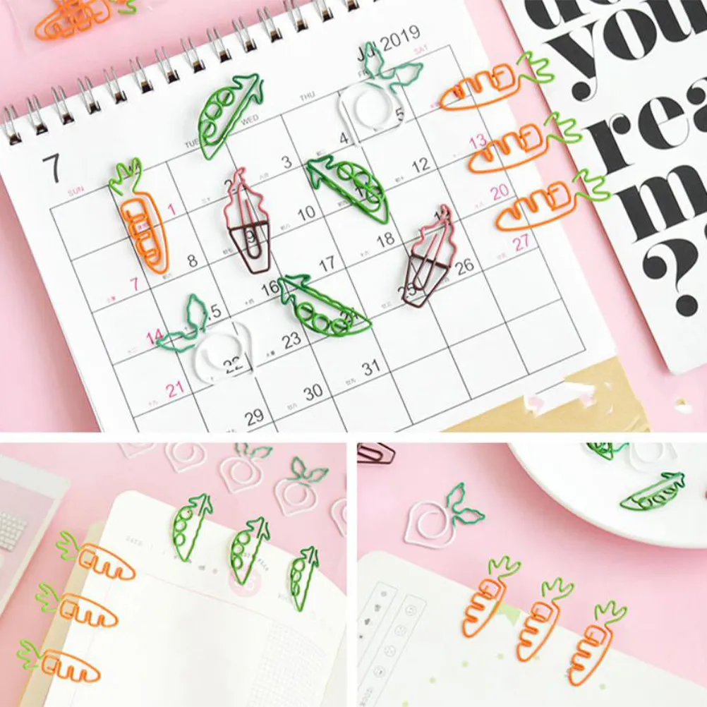 

10Pcs Ice Cream Paper Clips Creative Metal Note Holders Adorable Bookmark Clips for Office School Home Organizer Memo File