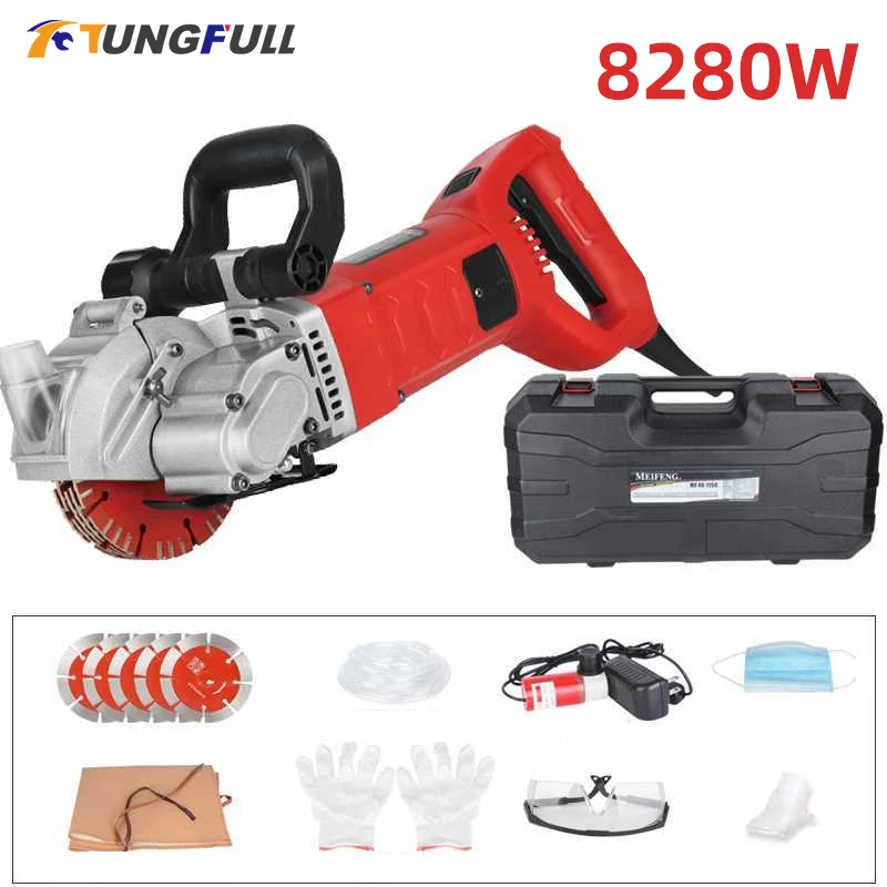 Máquina de Entalho de Parede Elétrica Chaser Sulco Corte Machinesteel Máquina de Corte Concreto 220v