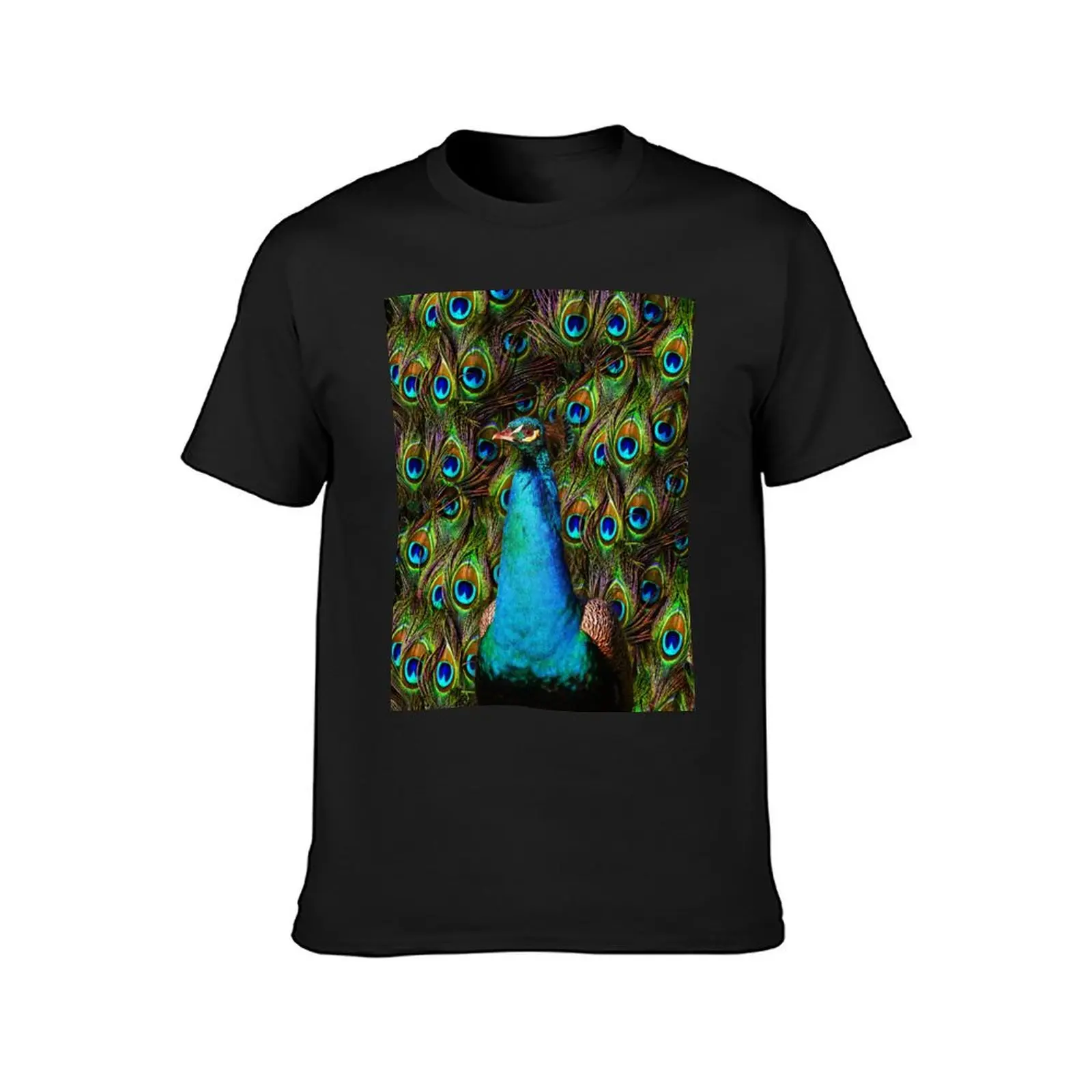 This peacock is watching you! T-Shirt kawaii clothes aesthetic clothes black t-shirts for men