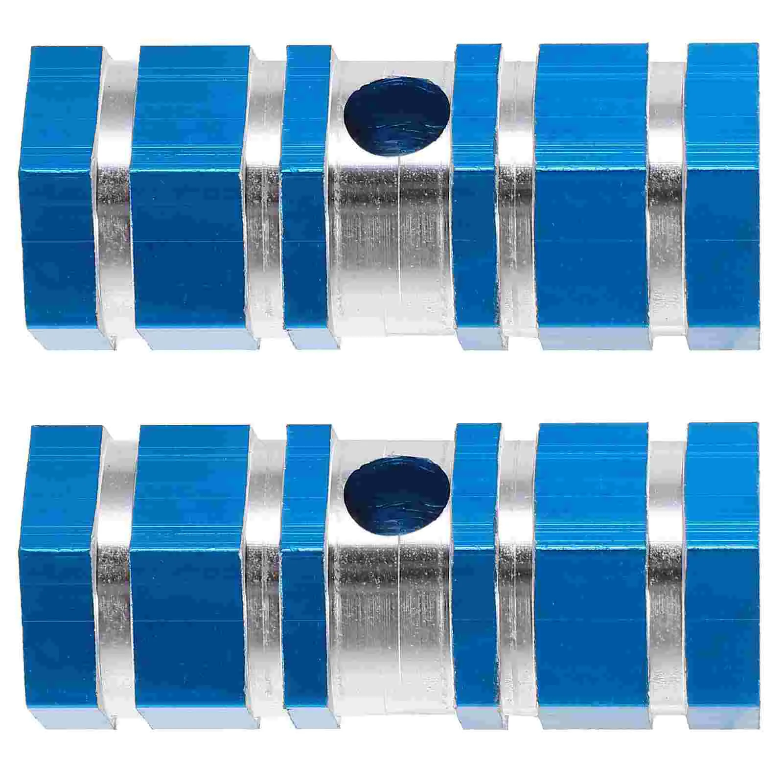 One Pair Aluminum Alloy Bike Rear Seat Axle Stunt Pegs for Mountain Bike (Blue) peg stunt stunt pedal