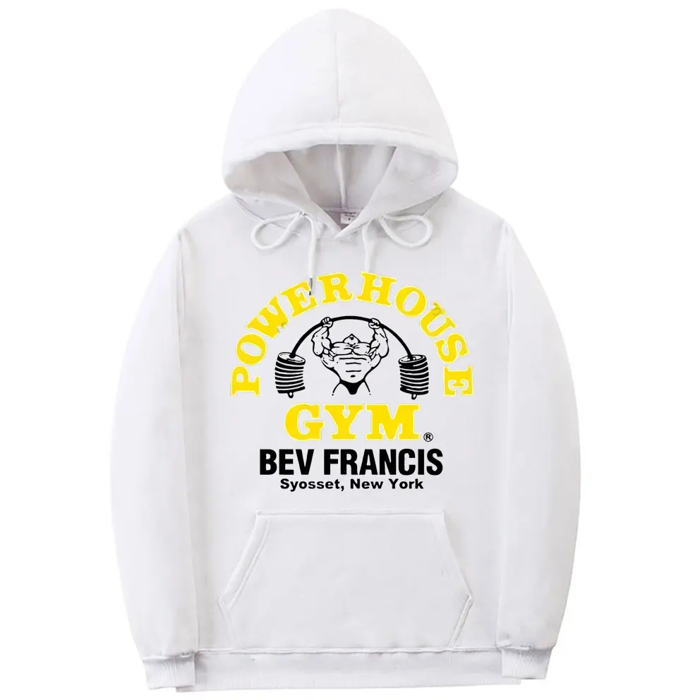 Powerhouse Gym Harajuku Geek Funny Hoodie Men Women Fashion Casual Loose Sweatshirt Long Sleeves Crewneck Unisex Cotton Hoodies