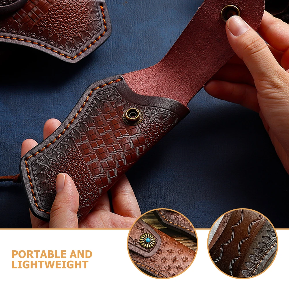 

Cutter Cover Waist Belt Portable Folding Sleeve Protective Guard Reusable Universal Small Camping Knife Sheath Household