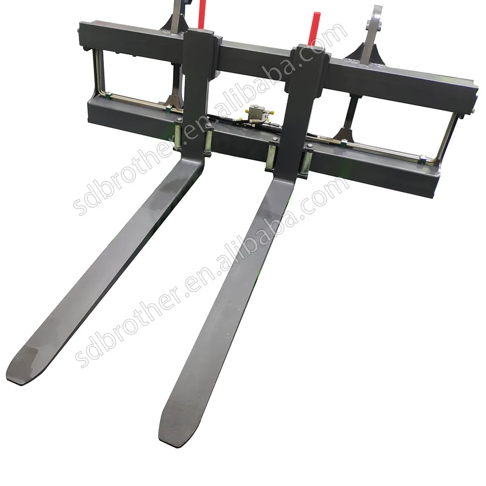 

Skid Steer Loader Side-shift Pallet Fork, Low profile with internal built cylinder