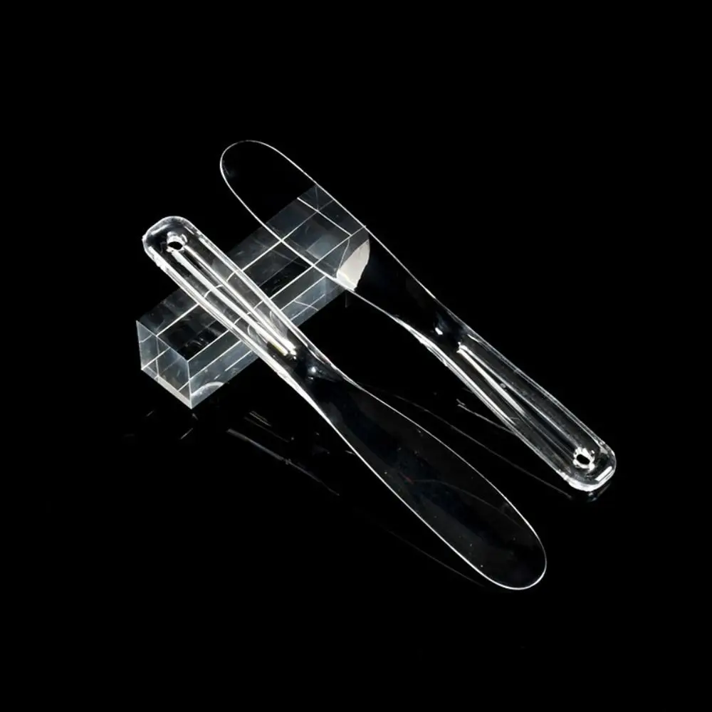 Silicone Transparent Facial Cream Mask Spatulas Cosmetic Skin Care Beauty Scoops Disposable DIY Mask Tool Fan Applicator Stick