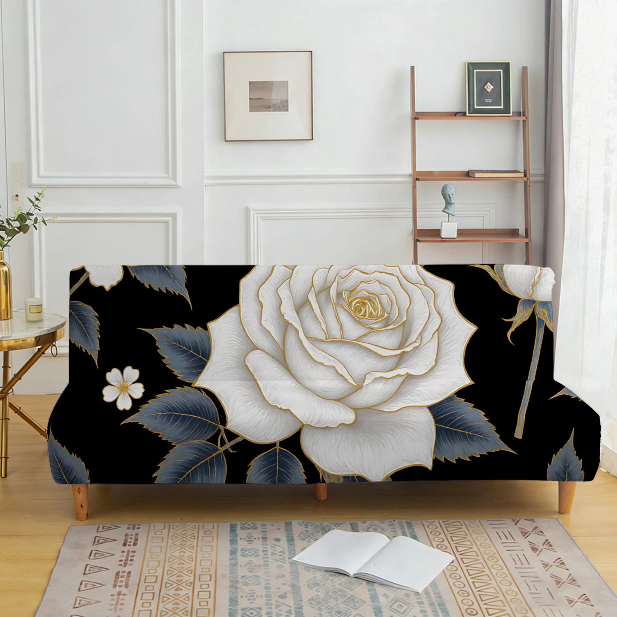 

Новое покрывало для дивана в китайском стиле с принтом белых роз, подходит для различных видов домашнего декора, легко устанавливается, можно стирать в машине.