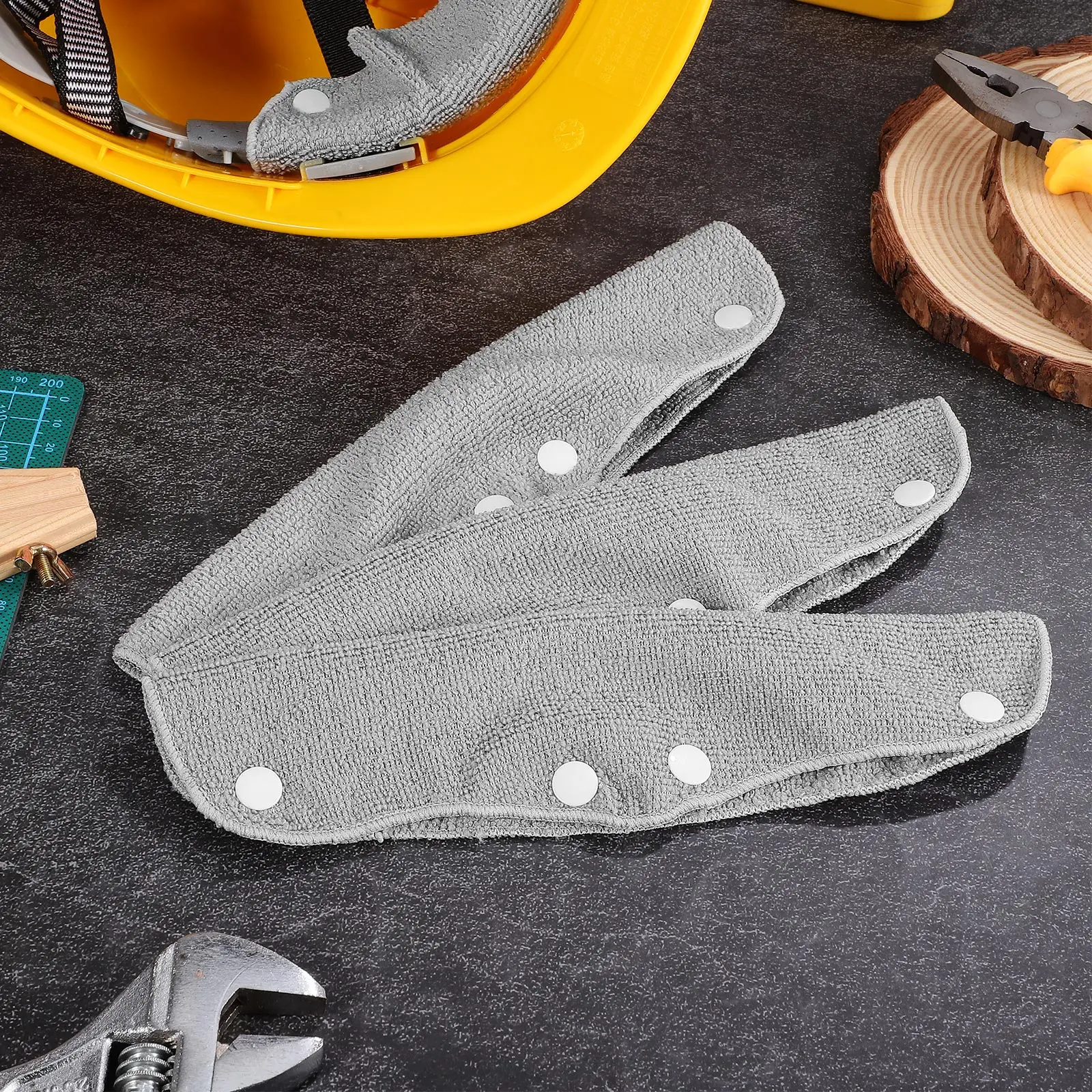 

5 pcs Hard Hat Sweatband Detachable Snap Liner Reusable Washable Safety Comfortable Pads Protector Hard Hat Accessories