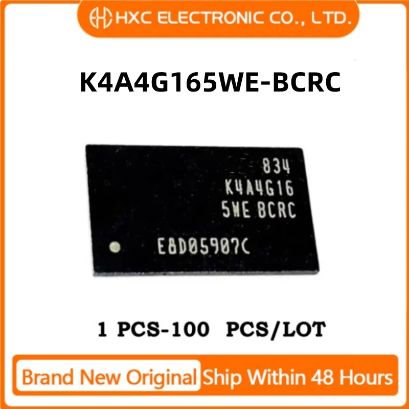 

1PCS/10PCS/50PCS/100PCS K4A4G165WE-BCRC FBGA-96 4Gb DDR4 DRAM Brand New Original