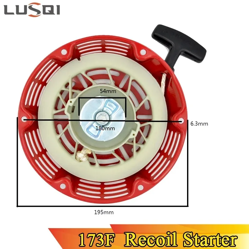 LUSQI 173F Recoil Starter For Honda GX240 GX270 8HP 9HP 177F Petrol Engine Generator Spare Parts