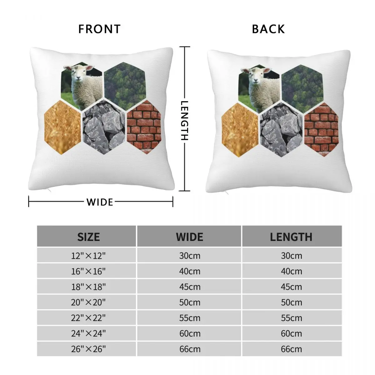 Settlers Resources Sticker Pillowcase Polyester Linen Velvet Printed Zip Decor Throw Pillow Case Room Cushion Case