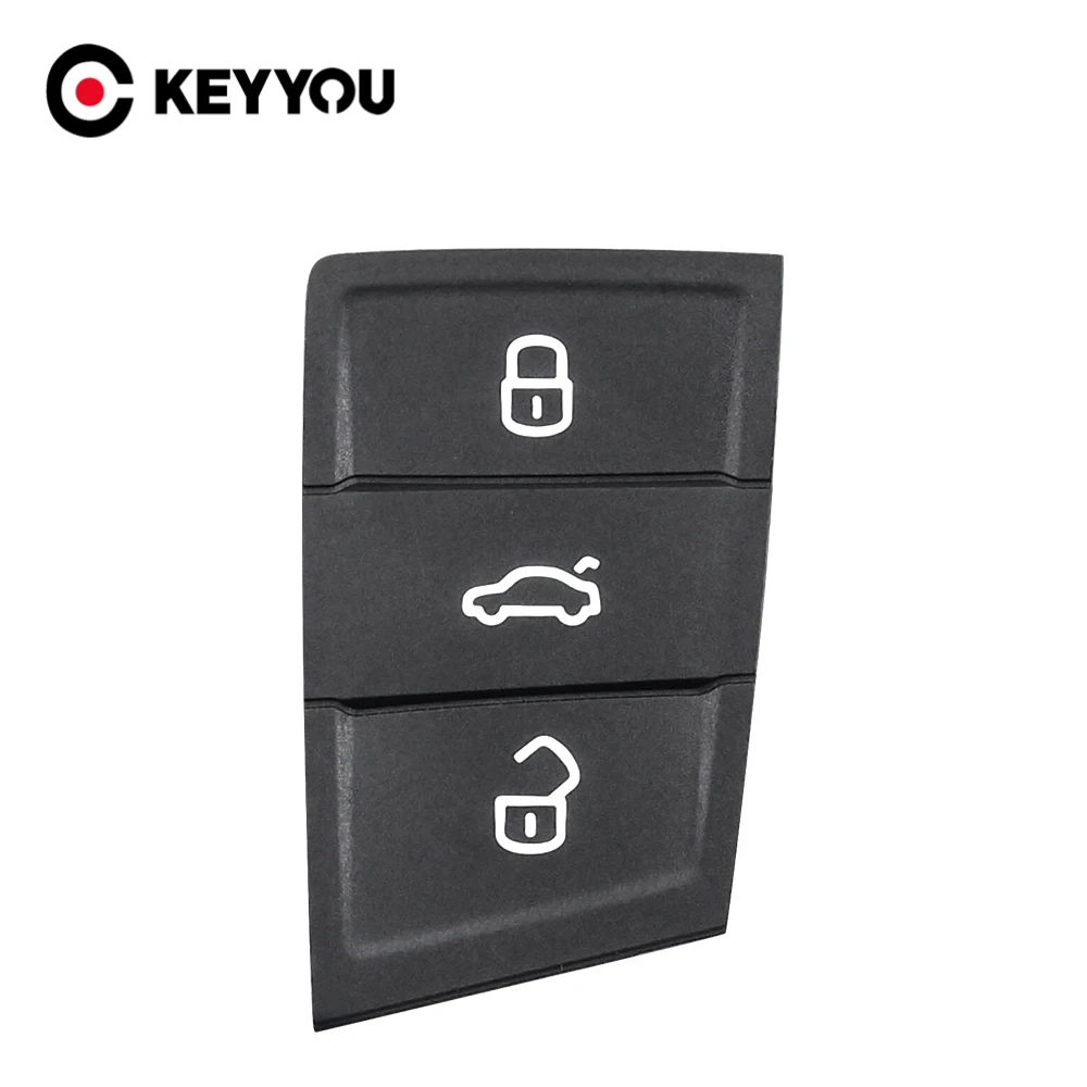 KEYYOU 3 Button Rubber Remote Car Key Pad For Volkswagen VW Golf 7 4 5 Mk4 6 For Skoda Octavia For Seat Leon Ibiza Altea Key Fob