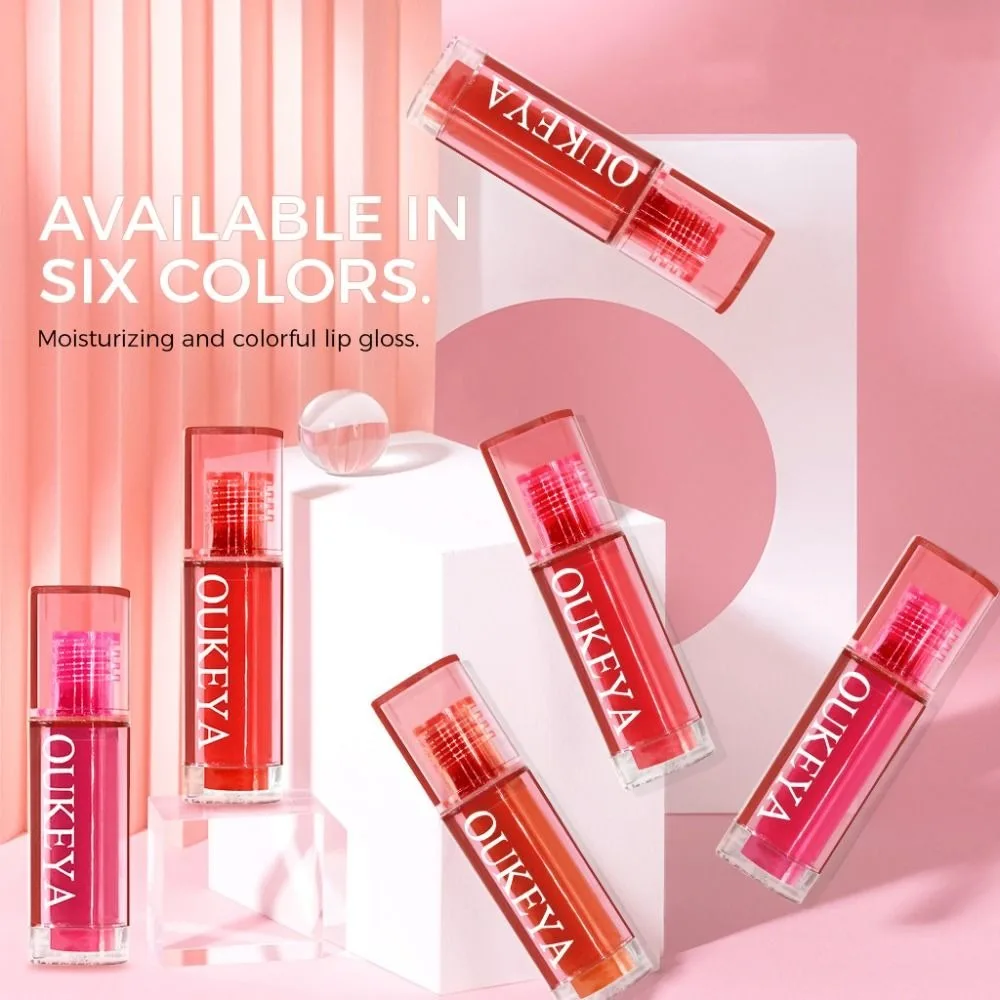 

Fashion Waterproof Liquid Lipstick Long Lasting Silky Moisturizing Lip Glaze Makeup Mirror Lip Gloss Makeup