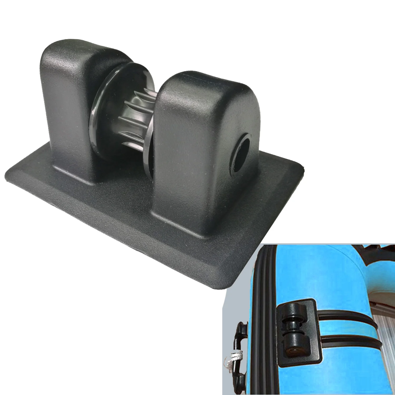 1 adet kayık şişme bot çapa halatı toka tutucu çapa PVC kravat kapalı yama tekerlek çapa sıralı makaralı kürek tekne kayık