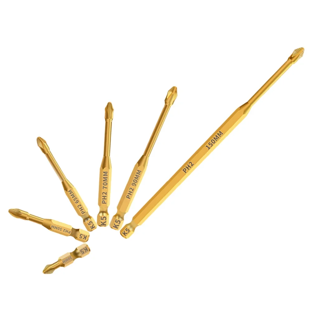 Accessorio per cacciavite Progetti fai-da-te Punta per cacciavite antiscivolo Punta per cacciavite in acciaio legato Varie dimensioni Elevata durezza HRC60