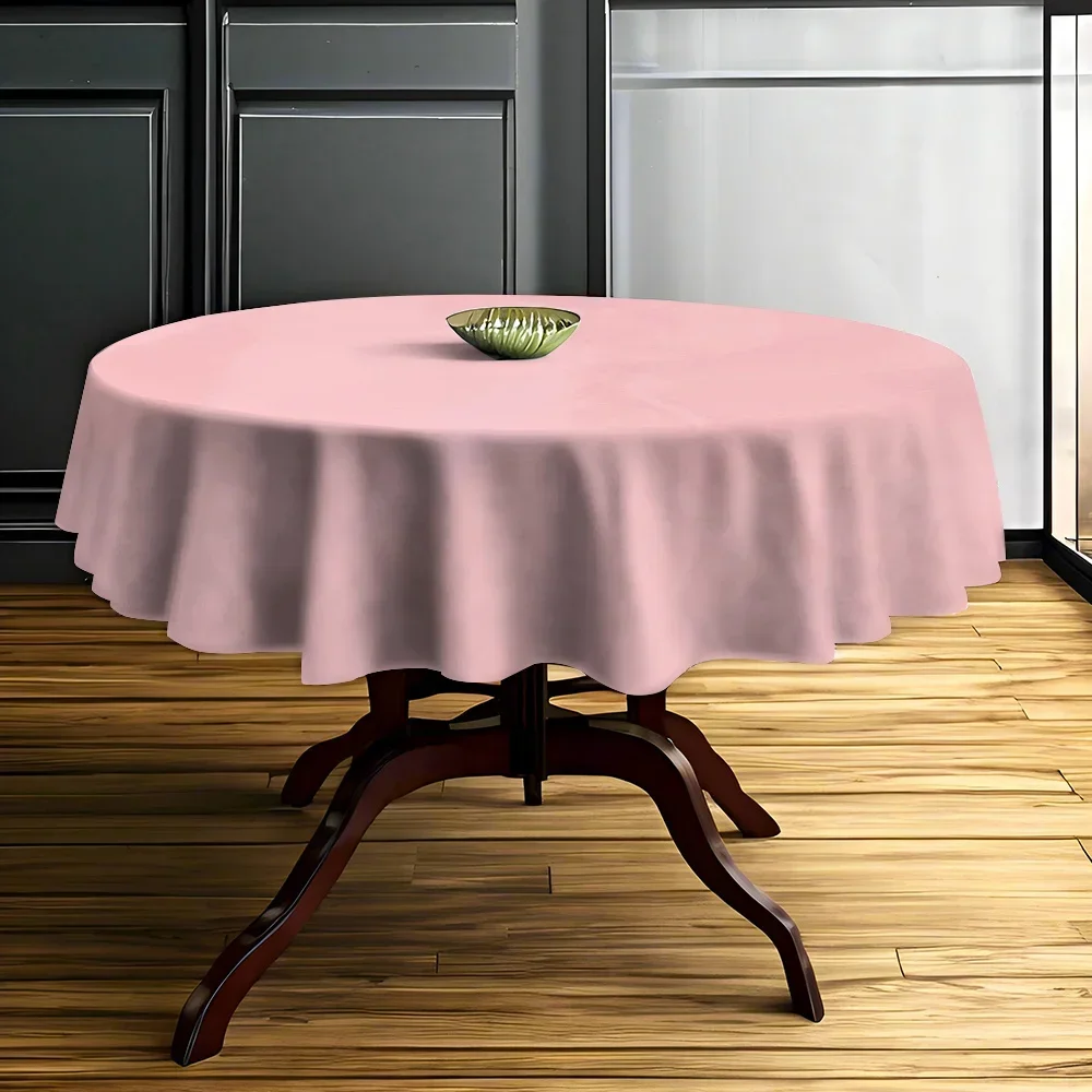 JIT 1PC, 2D Flat Circular Tablecloth. Soft and elegant background pattern with fashionable and romantic print. YZB