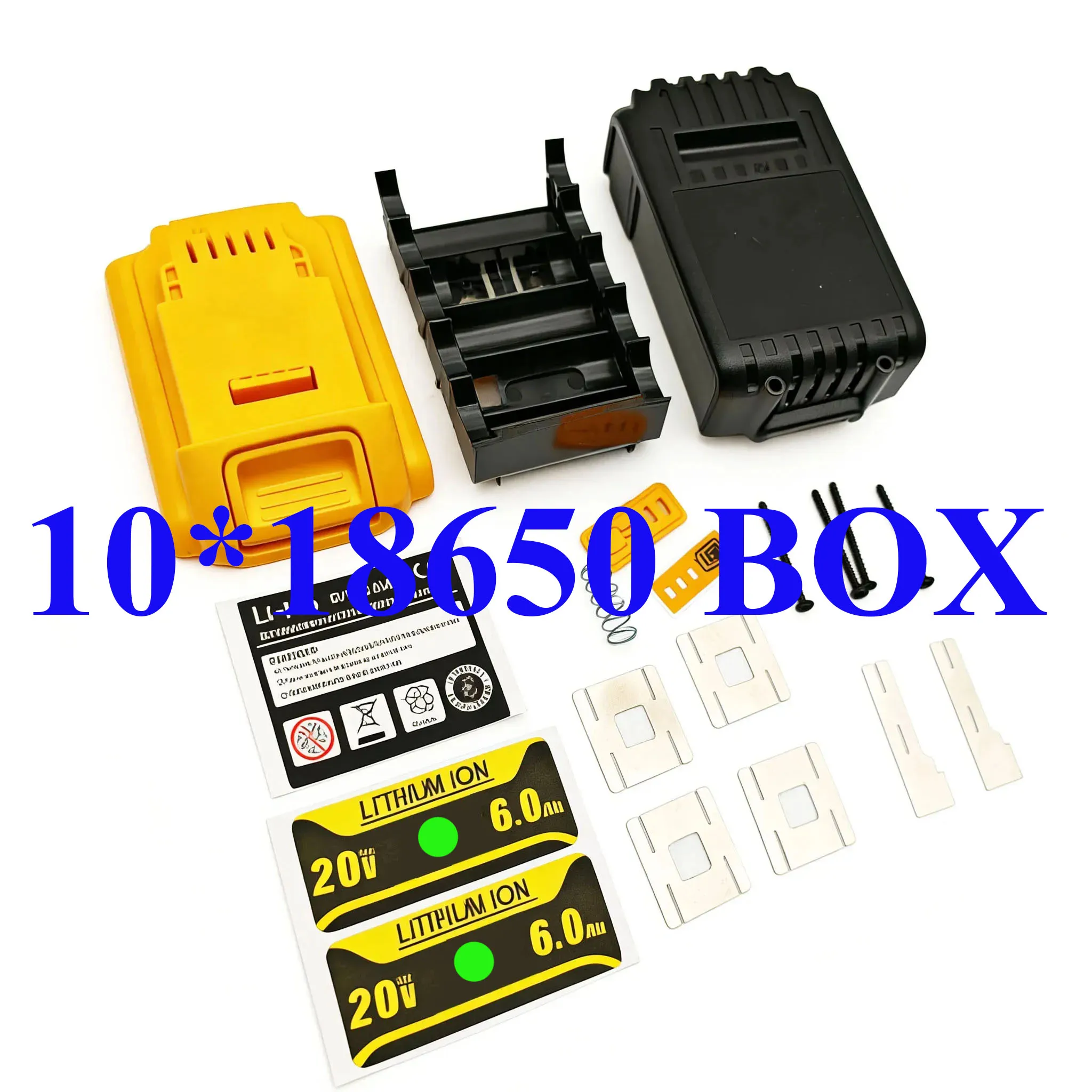 10X18650 For DeWalt 20V Li-ion Battery Plastic Case BMS PCBA Charge Protection Circuit Housings DCB206 18V Lithium Batteries Box image 2