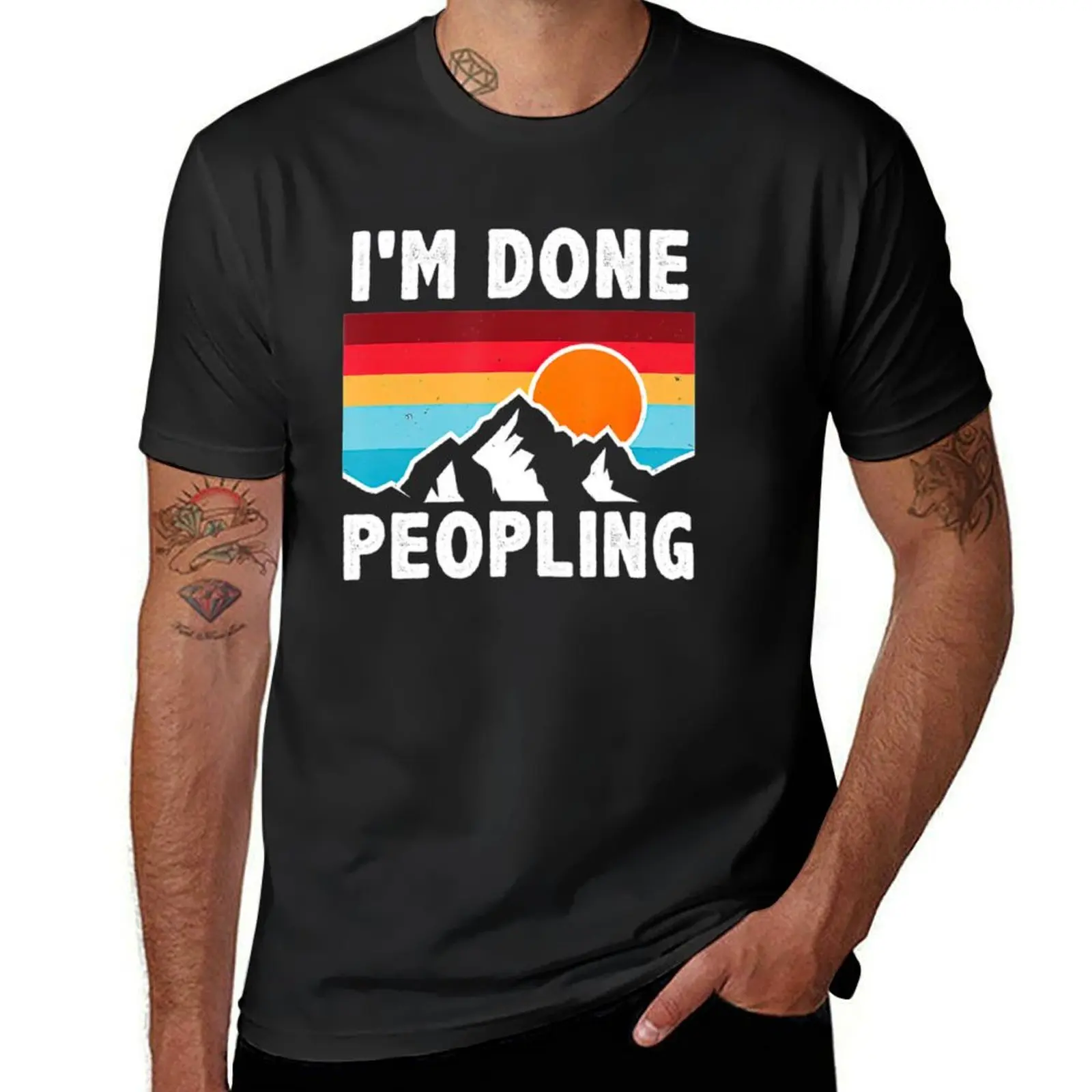 Im Done Peopling Vintage T-Shirt Blouse summer tops summer clothes summer top Men's t-shirts