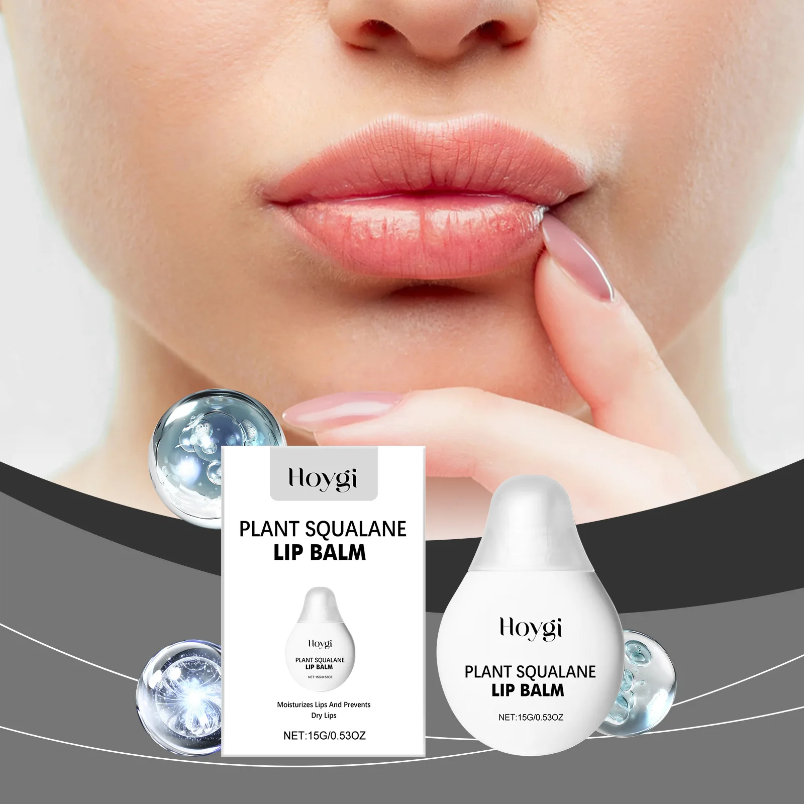 Hoygi Lippen pflege Balsam, feuchtigkeit spendende und feuchtigkeit spendende Lippen Lippen Hautpflege feuchtigkeit spendende Lippen Balsam Kristall gelee feuchtigkeit spendendes Lippen öl