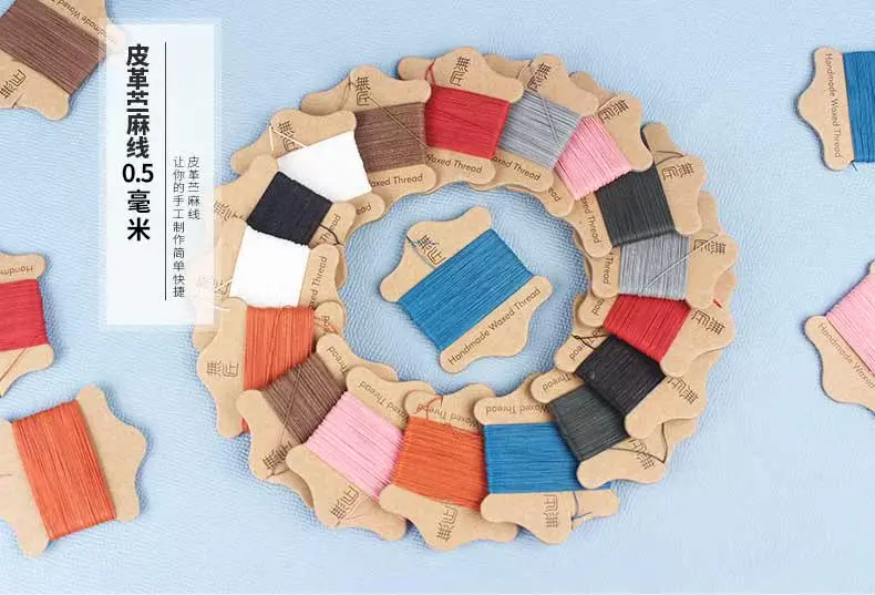 

532 Leather Linen Thread, Hand-sewn Leather Goods Linen Thread, Non-polyester High-grade Manual Normal 0.5MM 15m*3