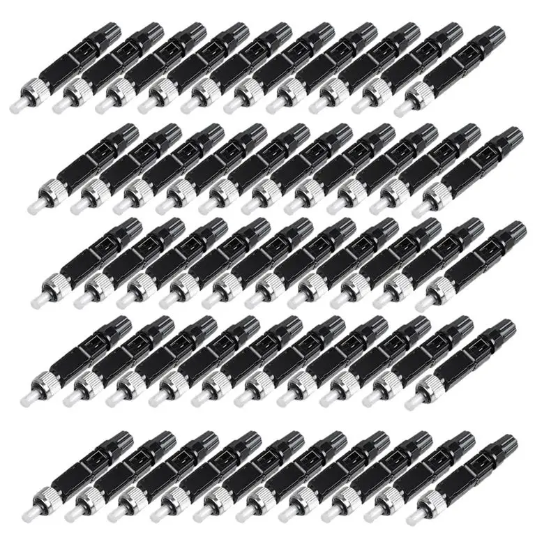 EVENTS DAY Cold Splice FC Single-Mode Optical Fiber Connector 50Pcs Splice Cable Pre-Buried Quick Connectors
