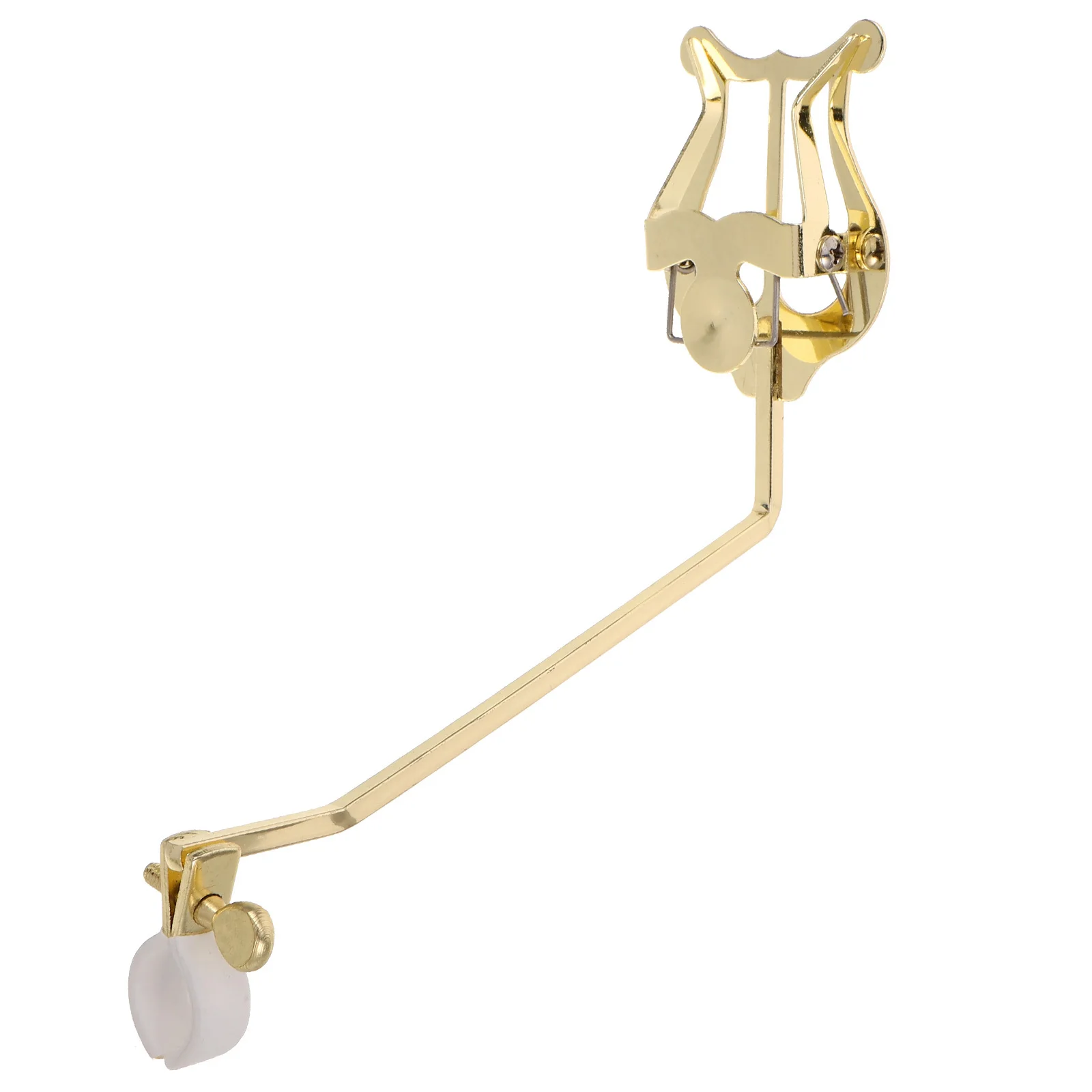 

Gold French Horn Sheet Music Clamp-on Holder Lightweight Marching Band Flip Folder Score Clip Music Instrument Accessories