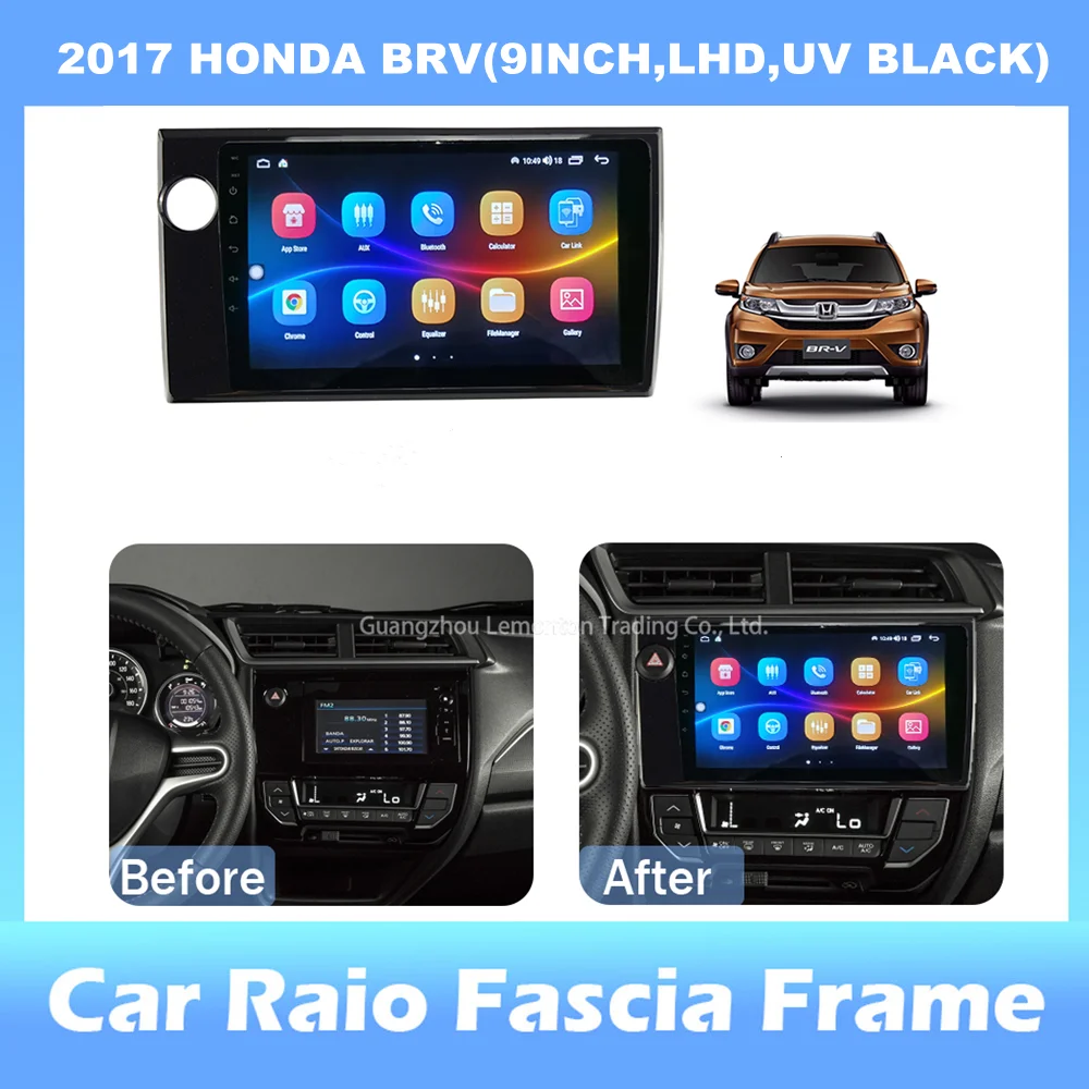 

9-inch 2din Car Radio Dashboard For HONDA BRV 2017 Stereo Panel, For Teyes Car Panel With Dual Din CD DVD Frame