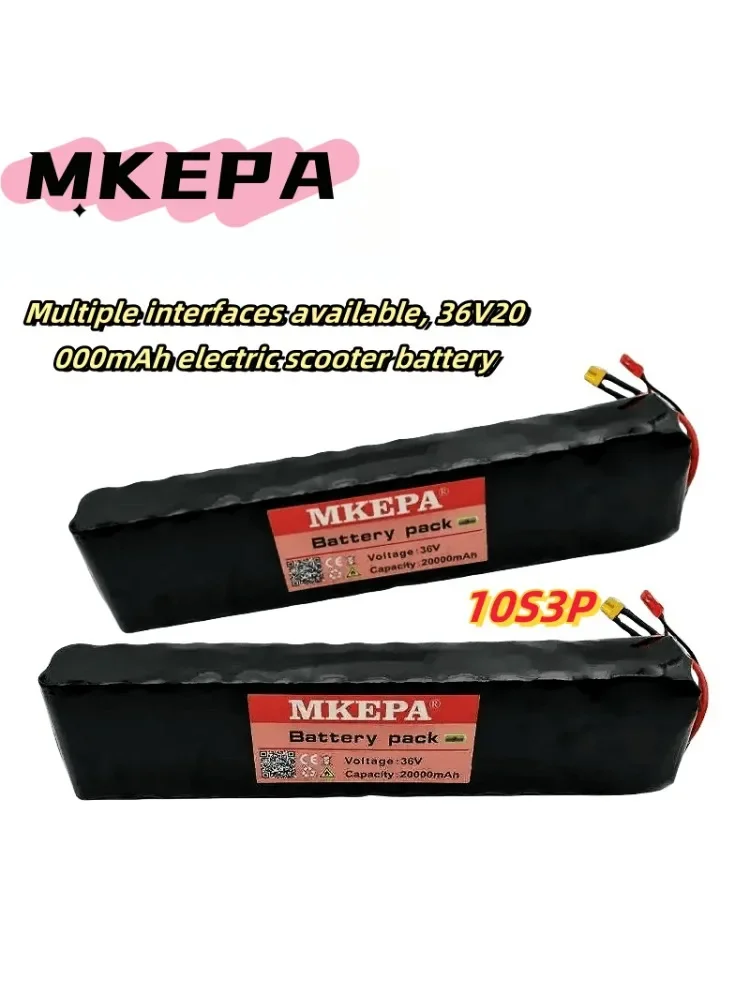New 10S3P 36V 20Ah lithium battery,for Electric scooter,bicycles and scooters,equipped with BMS,Balanced charging,42V charger