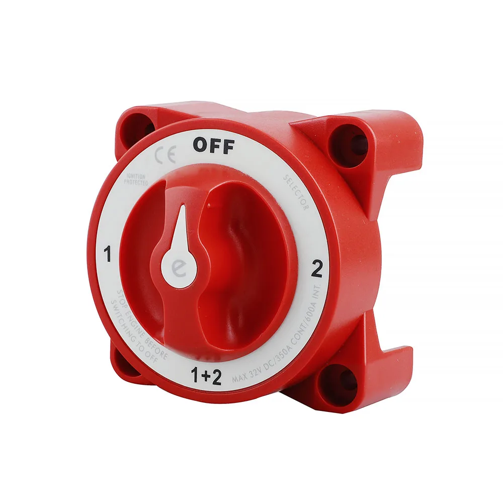 4 موقف 32 فولت 350A مقاوم للماء E-سلسلة الإشعال المحمية المزدوجة بطارية قطع المعزل مفاتيح ل RV تخييم مركبة بحرية