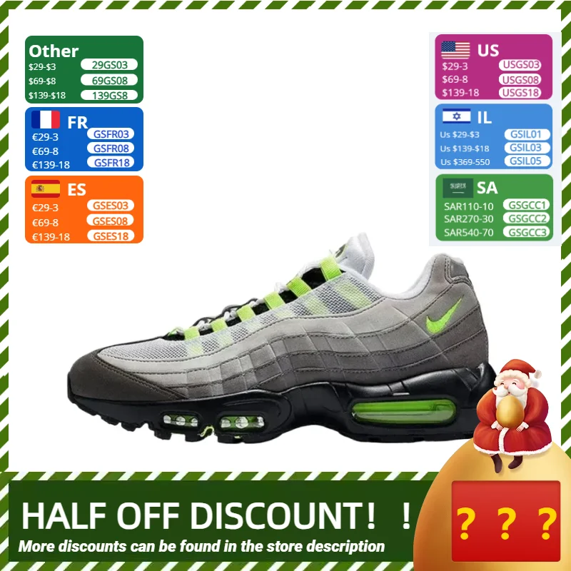 Nike Air Max 95 Running Shoes for Men and Women Ultralight Sports Shoes Have Good Air Permeability