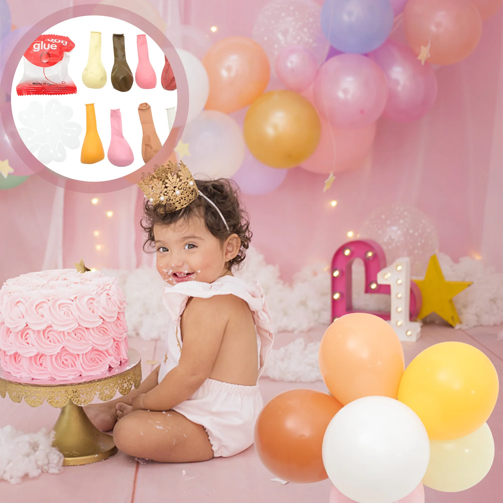 

9Sets Daisy Flower Balloons Decor DIY Kit Latex Party Supplies Bridal Shower Wedding Birthday Decorations Daisy Balloons