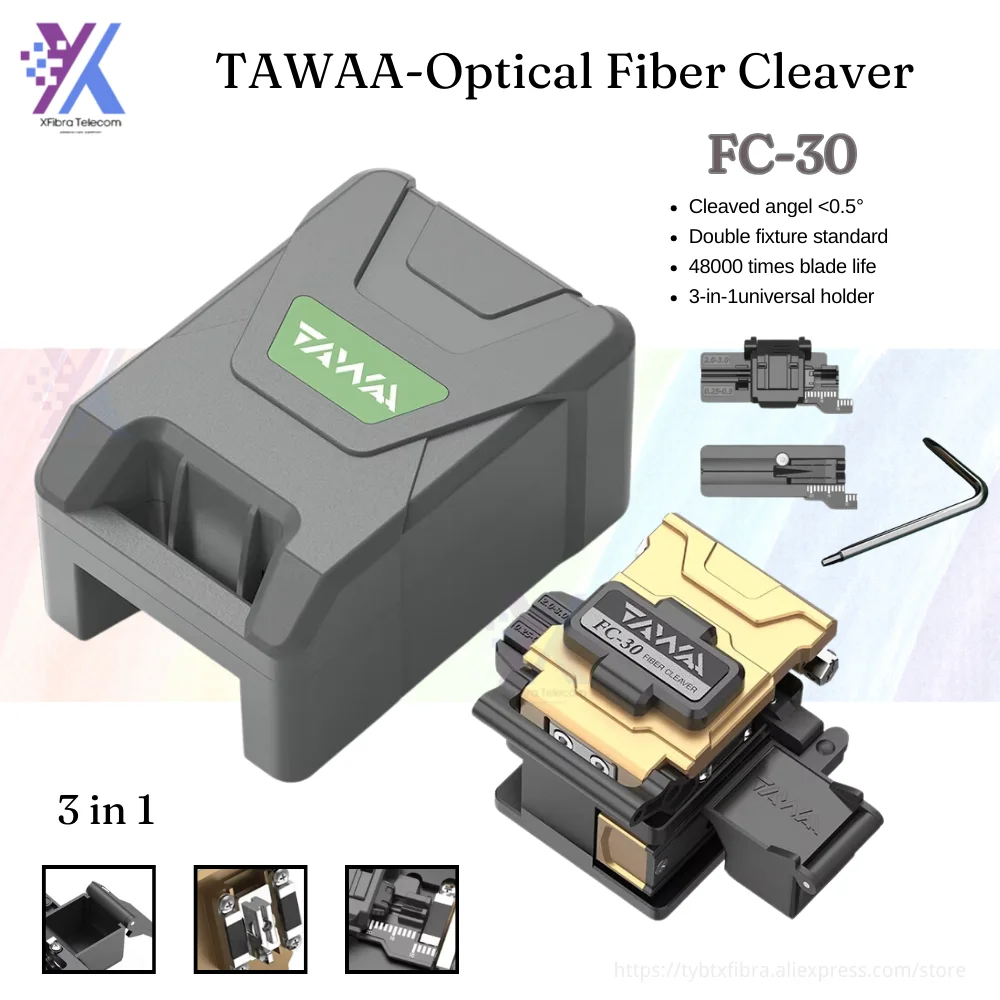 TAWAA FC-30  Fiber Optic Cleaver 48,000 Cleavers, 220+ Cleans Fiber Optic Cleaning Platform High Precision