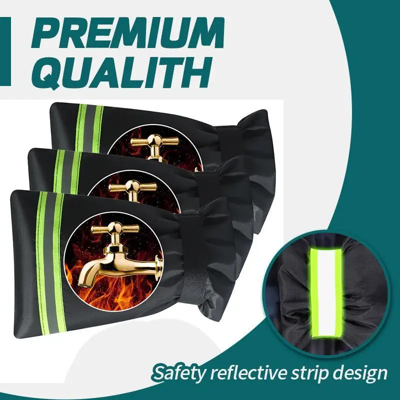 Outdoor Faucet Antifreeze Cover Waterproof Oxford Fabric Thick Cotton Winter Pipe Protection