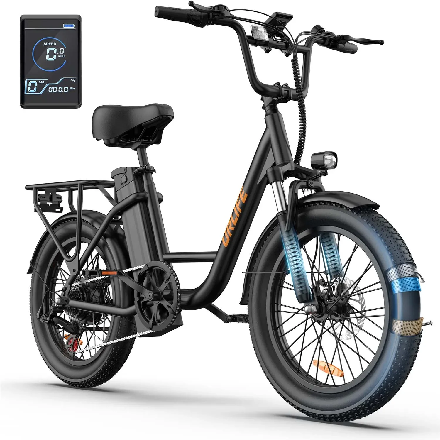 URLIFE E20 vélo électrique pour adultes 250W moteur e-bike 48V 13AH 20 pouces pneus ville banlieue vélo électrique