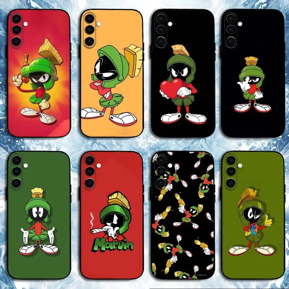 

M-Marvins The M-Martian Phone Case For Samsung Galaxy A73,A72,A71,A70,A53,A52,A51,Others Soft Black Shell