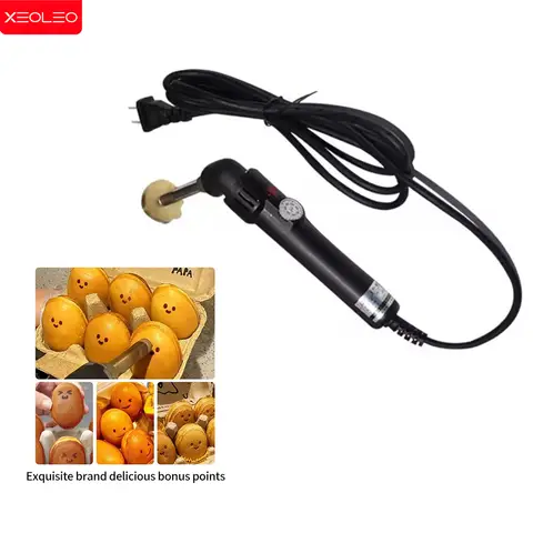 XEOLEO 스마일 페이스 브랜딩 기계, 전기 와플 스마일 스탬프 브랜더, 다리미 케이크 브랜딩, DIY 표현 패턴, 110V, 220V