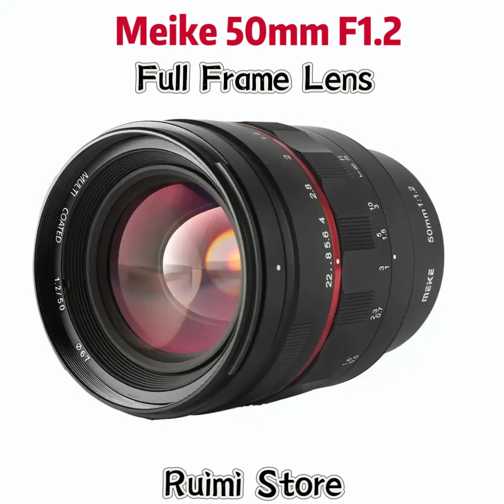 Meike 50mm F1.2 lente de enfoque Manual de marco completo de gran apertura para cámaras Sony E Mount/Nikon Z mount/Canon EF Mount