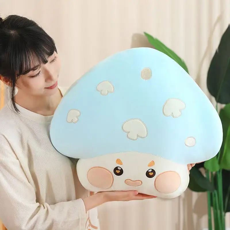 50 سنتيمتر اللون الفطر دمية محاكاة ألعاب من نسيج مخملي اليدوية دمية الكرتون أنيمي لطيف وسادة وسادة ديكور المنزل ولادة الأطفال