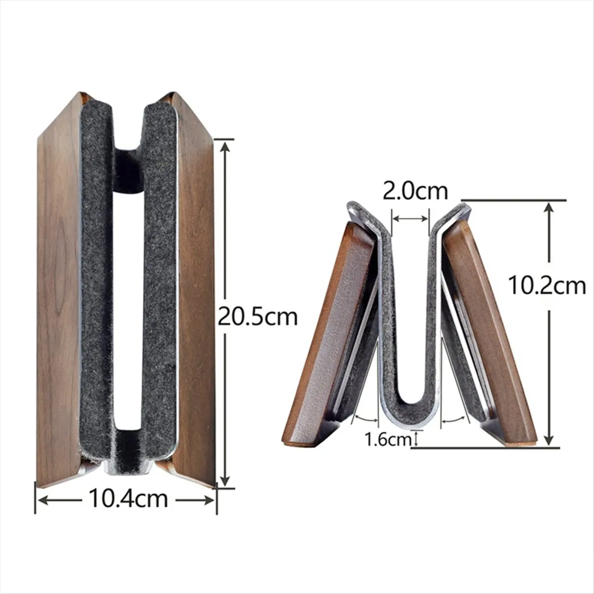 ABGN Walnut Vertical Laptop Storage Stand Tablet Stand Vertical Desktop Multifunction Convenient Cooling Base