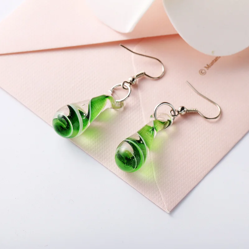 Art Earrings for Women Teen Girls Mom Sister, Murano Glass Baroque Art Glazed Waterdrop Dangle Earring Jewelry Gifts for Her