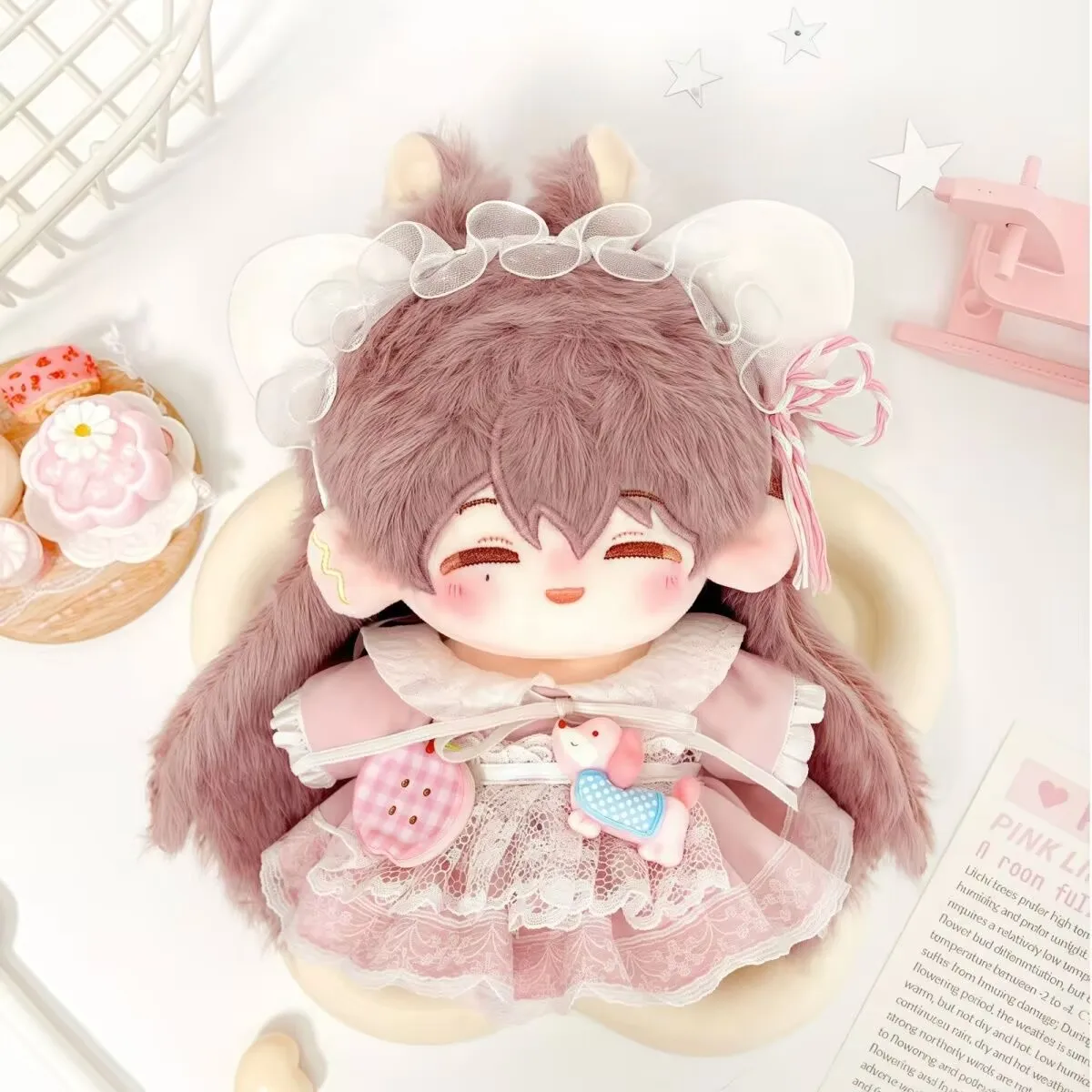 نمط جديد [رسالة ضباب الخوخ] فستان دمية 10 سنتيمتر لوليتا لطيف كوس سمة مجموعة ملابس دمى القطن