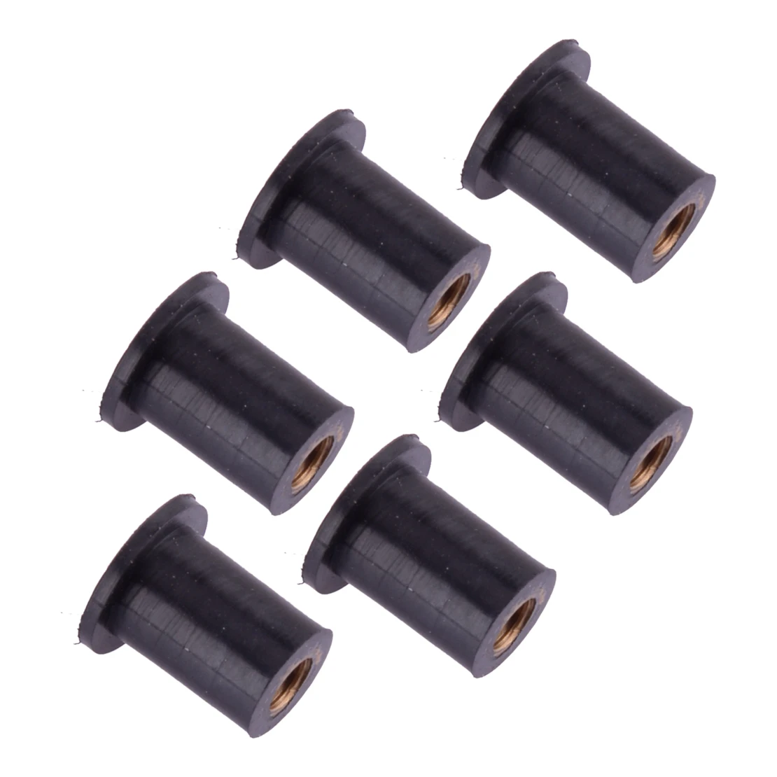 6Pcs M5 Windshield Rubber Nut 90150-05024-00 Fit For Yamaha  Apex Nytro SRX RX1 Vector Phazer V Max Snowmobile 90179-05523-00