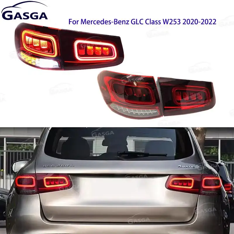 LED Car Taillight Assembly For Mercedes-Benz GLC Class W253 GLC200L GLC260L GLC300L 2020-2022 Rear Tail Light Turn Signal Lamp