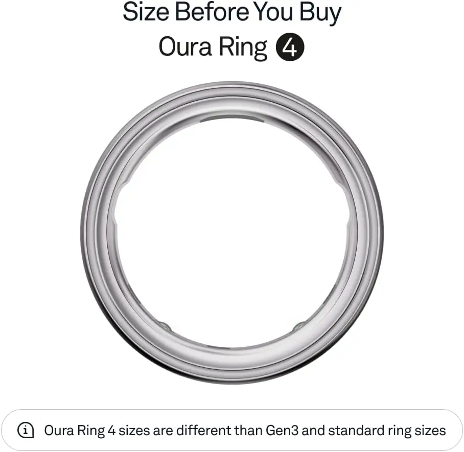 Smart Ring - Unique Sizing, Not Standard US Ring Sizes  Size First Sleep Tracking Wearable - Heart Rate - Fitness Tracker·Hot