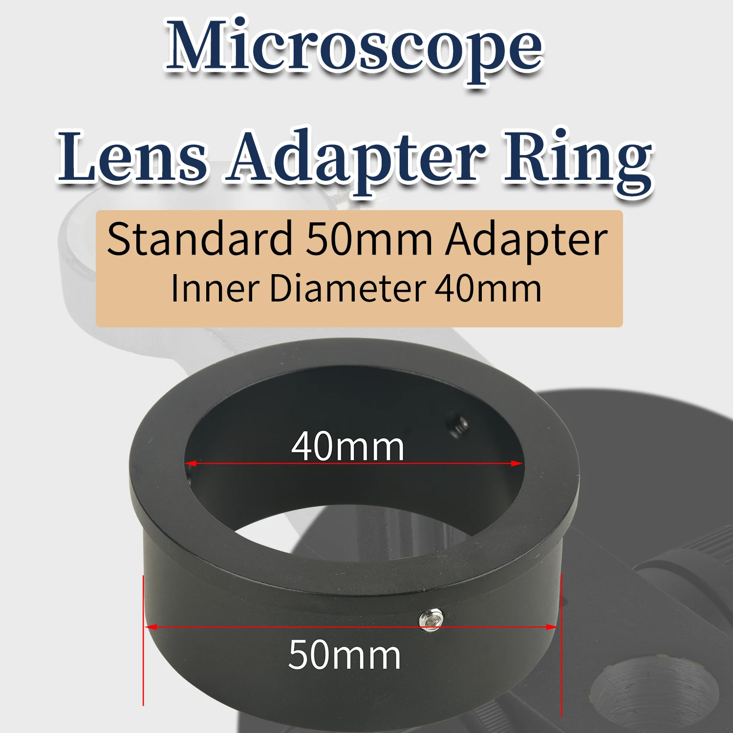 KOPPACE 50mm to 40mm Interface Microscope Lens Adapter Ring