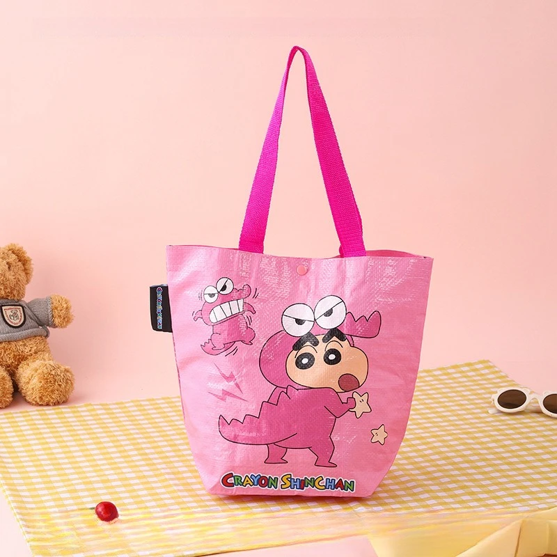 Crayon Shin-chan Cartoon Canvas Lunch Bag Anime Portable School Office Bento Box Cute Children Adult Insulated Lunch Tote Bag view 6