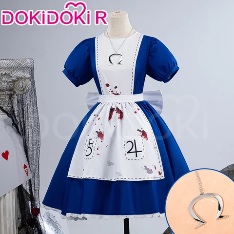 Косплей костюм Алиса из игры Alice Madness Returns, женский, плюс размер