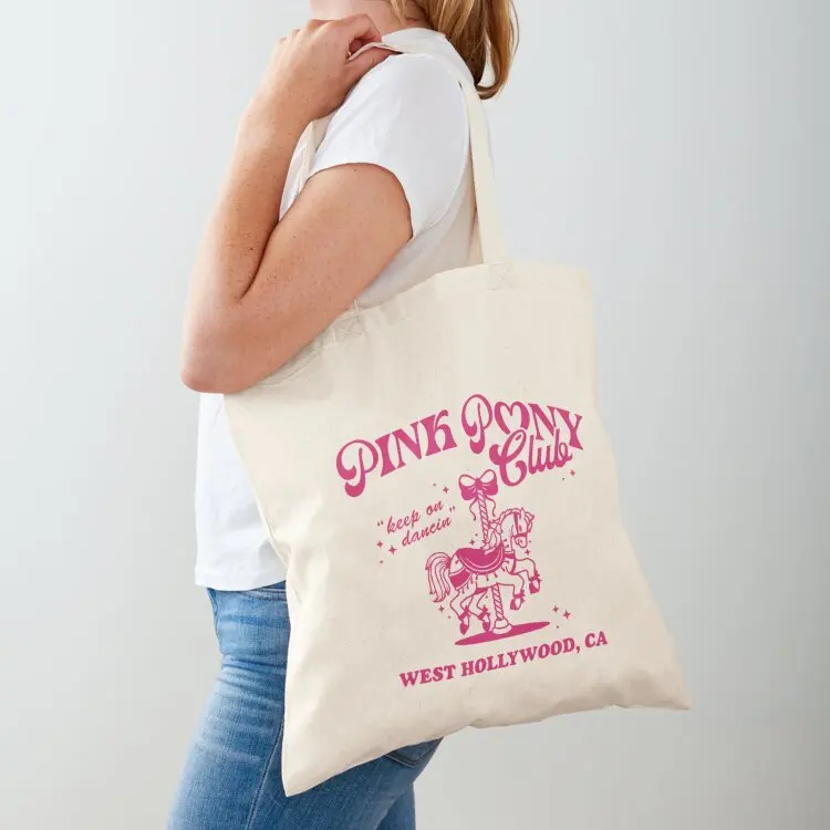 Pink Pony Club Keep On Dancing Pink Boots Cowgirl Western Pony Club Tote Bag tote bag Candy bags tote bag woman