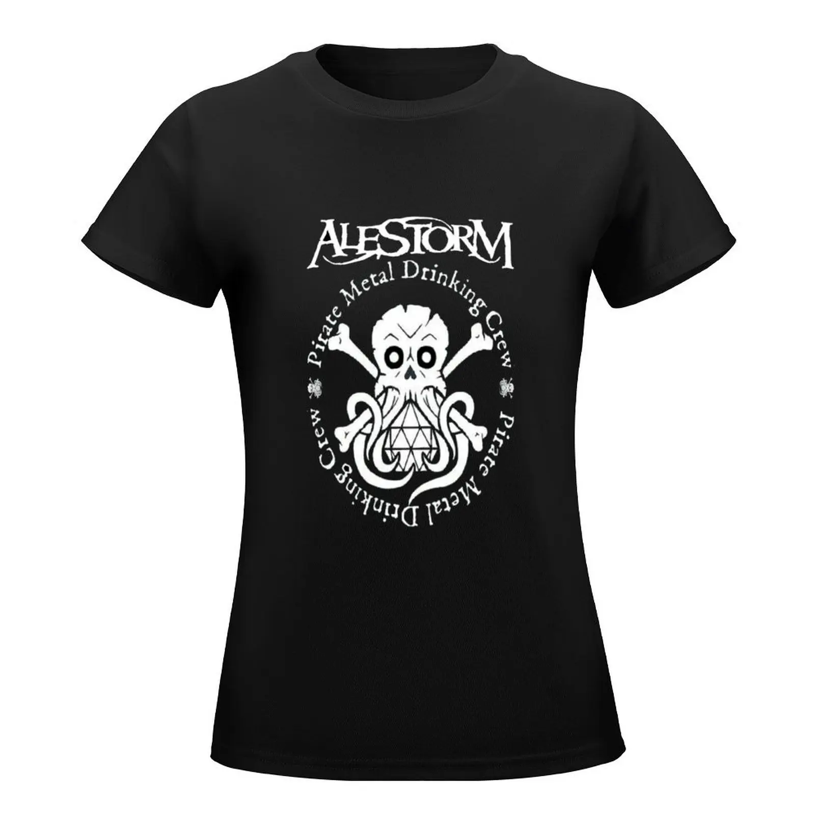 alestorm logo new Pirate Metal Drinking Crew T-Shirt aesthetic clothes summer tops Women clothing